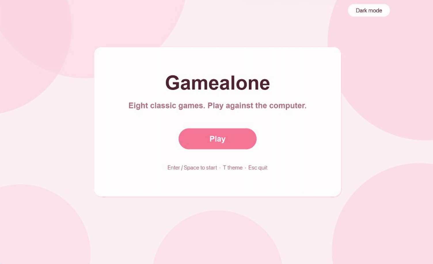 Gamealone